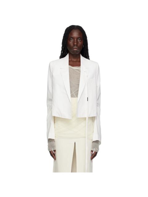 Ann Demeulemeester White Inge Blazer