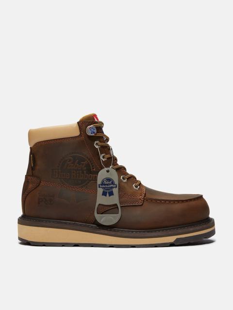 Timberland Men's Timberland PRO® and Pabst Blue Ribbon Gridworks 6" Soft Toe Waterproof Work Boot