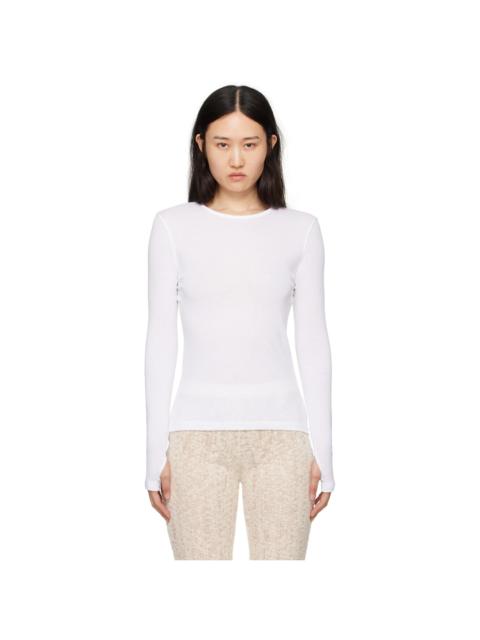 BITE Studios White Transparent Long Sleeve T-Shirt