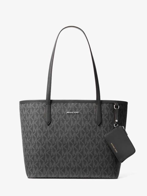 MICHAEL KORS Jet Set Large Signature Logo Tote Bag