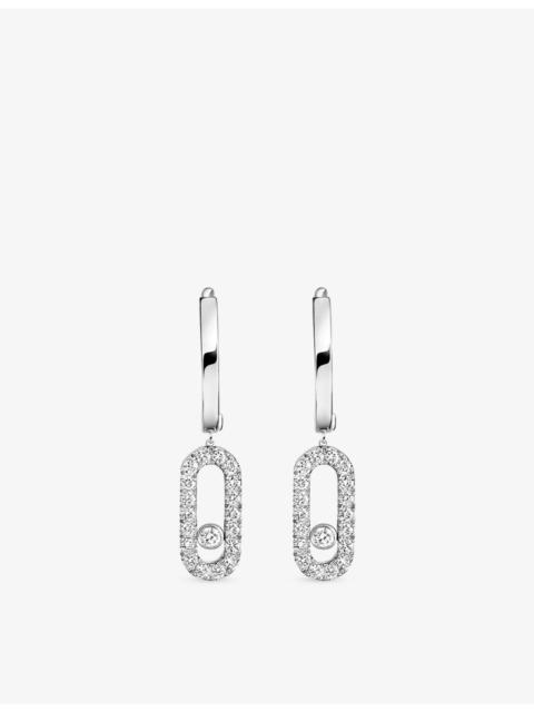 MESSIKA Move Uno 18ct Gold And 0.19ct Diamond Hoop Earrings