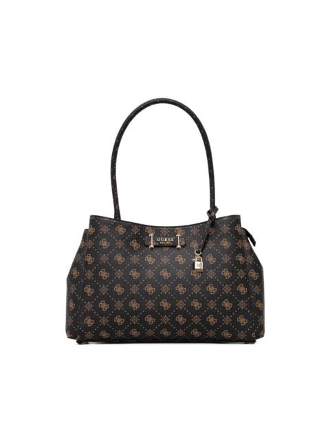 GUESS USA Carrie monogram padlock shoulder bag