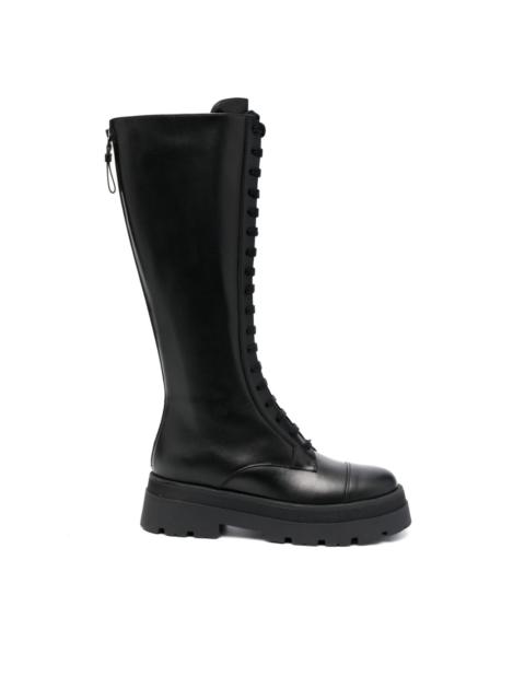 FABIANA FILIPPI round-toe lace-up leather boots