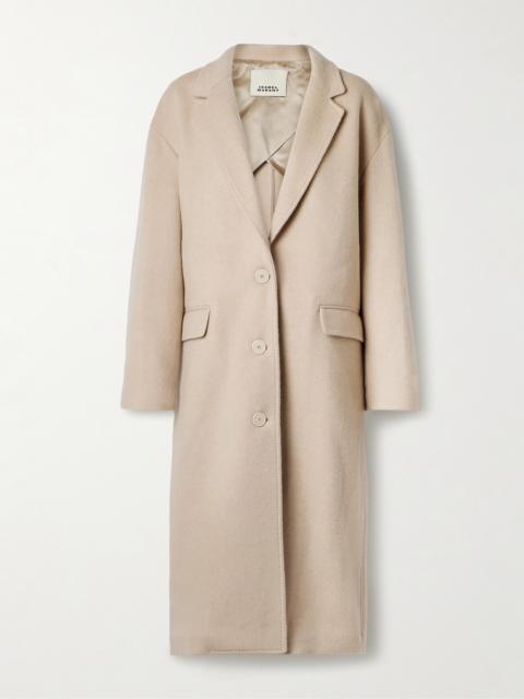 Isabel Marant Efezia Brushed Wool-blend Coat
