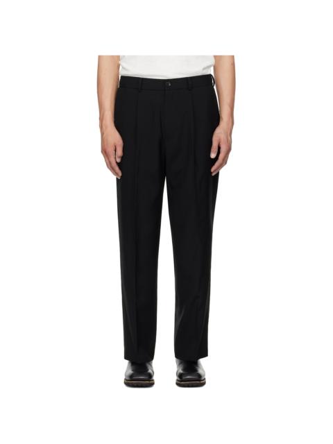 N.Hoolywood Black Wide Tapered Easy Trousers