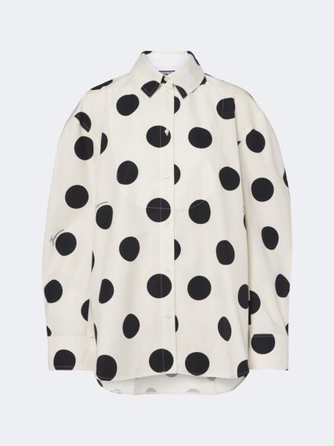 JACQUEMUS Citta polka-dot cotton shirt