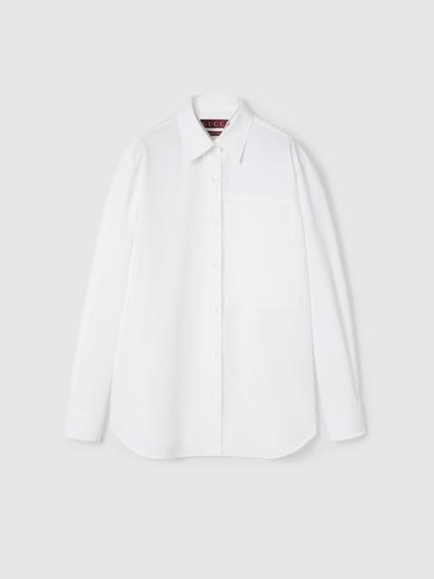 GUCCI Embossed cotton poplin shirt