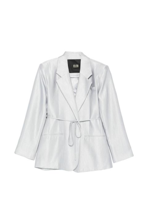 ELEH tie-belt blazer
