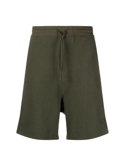 Y-3 tonal logo-patch drawstring shorts