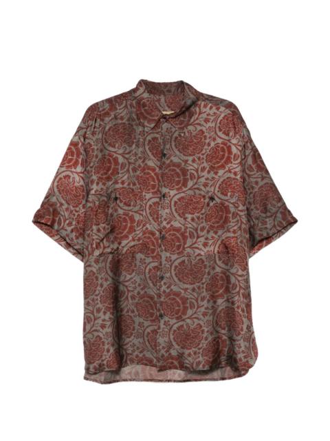 UMA WANG Teorya floral-print shirt