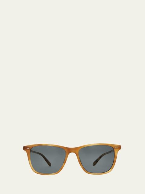 Garrett Leight Men's Hayes Sun Polarized Square Sunglasses