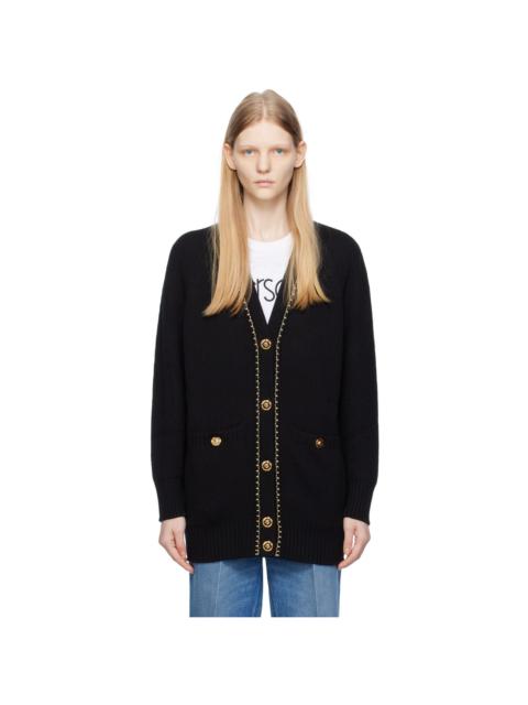 VERSACE Black Long Cardigan