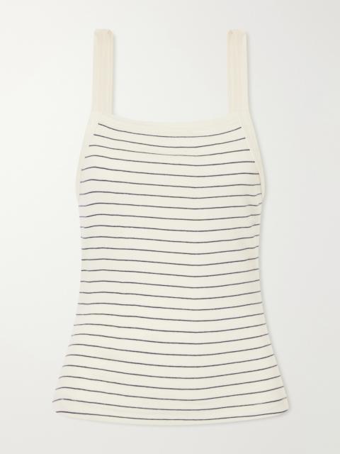 LESET Nando Striped Ribbed Cotton Tank