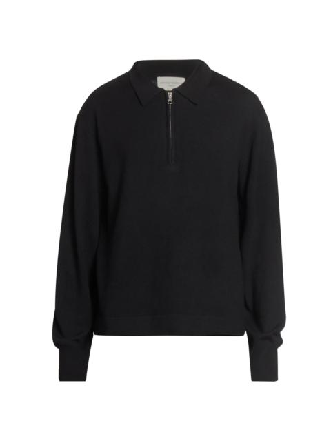 OFFICINE GÉNÉRALE Men Bene Merino Wool Quarter-Zip Sweater - Black