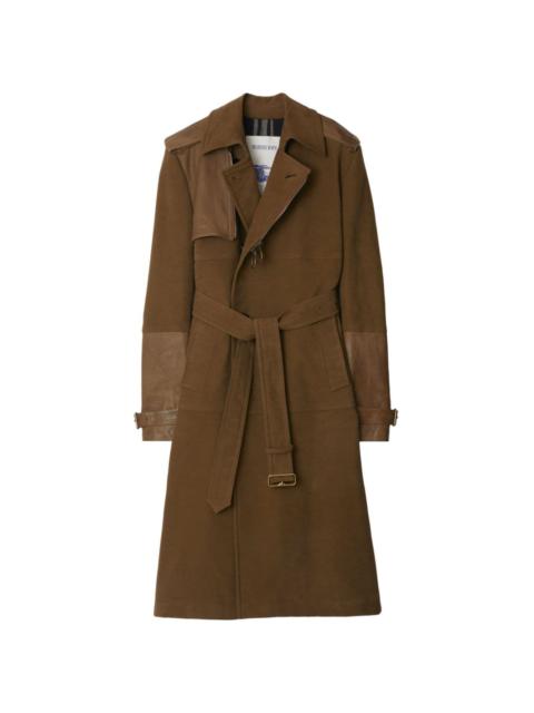 panelled trench coat