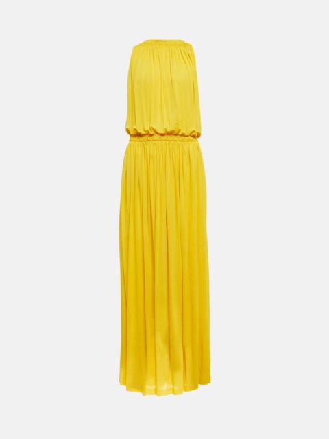 Loro Piana Draped chiffon maxi dress