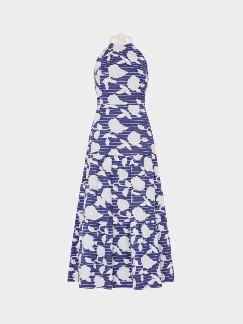 MILLY Hayden Floral Embroidered Midi Dress