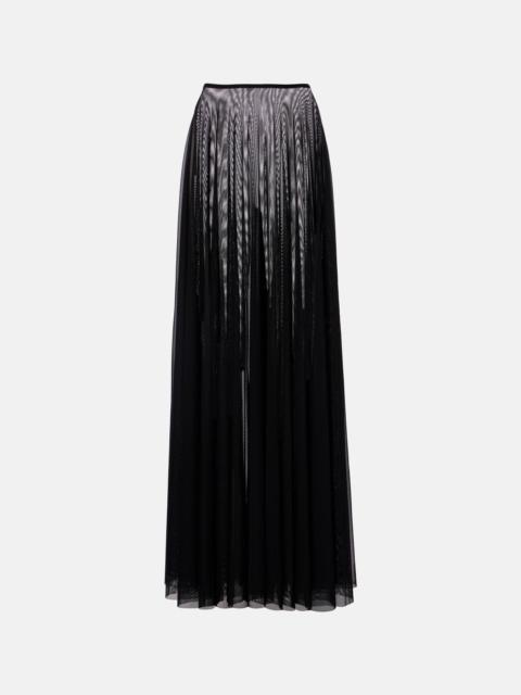 NORMA KAMALI Semi-sheer maxi skirt