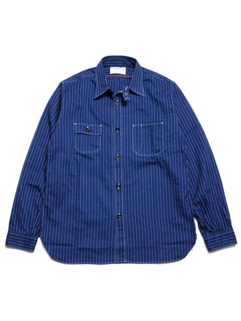 SUGAR CANE FICTION ROMANCE - 8.5oz. Wabash Stripe Work Shirt - SC25551A