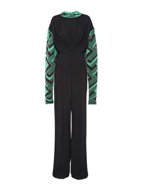 Prada Sablé jumpsuit with jacquard details