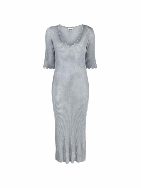 ribbed-knit dress