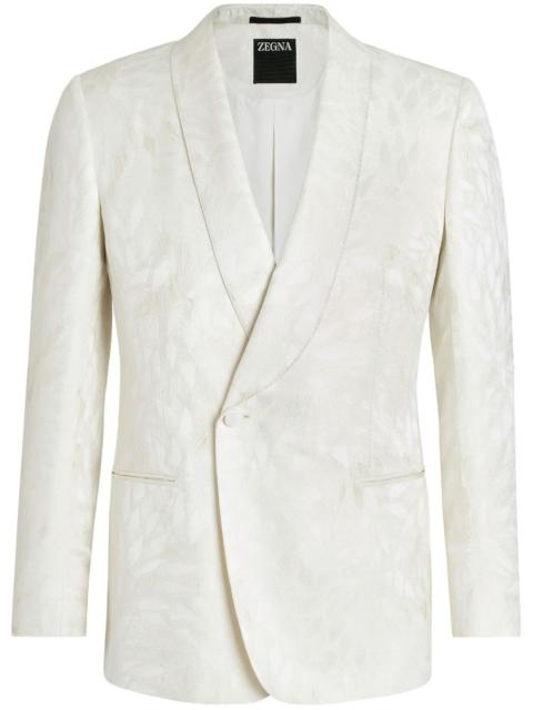 ZEGNA jacquard silk-wool evening jacket