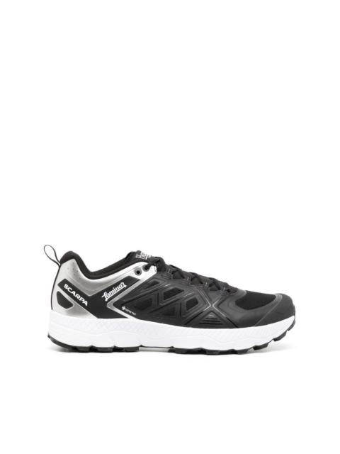 Herno metallic-effect detail trainers