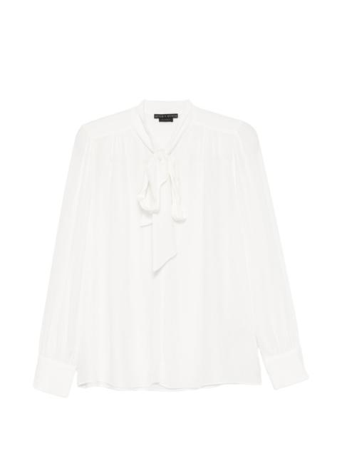 Alice + Olivia Thayer tie long-sleeve blouse