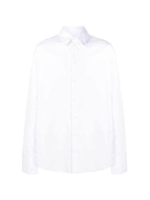 424 button-up cotton-blend shirt