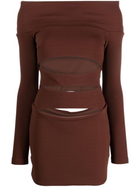 MISBHV off-shoulder cut-out minidress