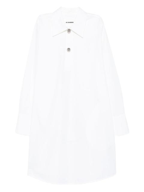 Jil Sander button-fastening organic-cotton shirt dress
