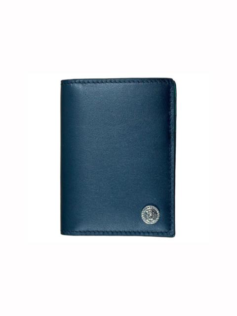 VERSACE Versace Medusa Logo Bi-Fold Wallet Black/Green