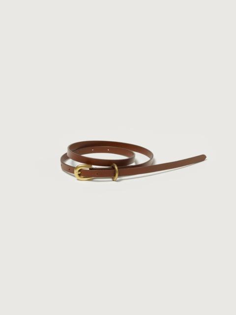 AURALEE LEATHER NARROW BELT