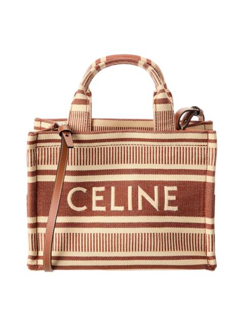 CELINE CELINE Cabas Thais Small Canvas & Leather Tote
