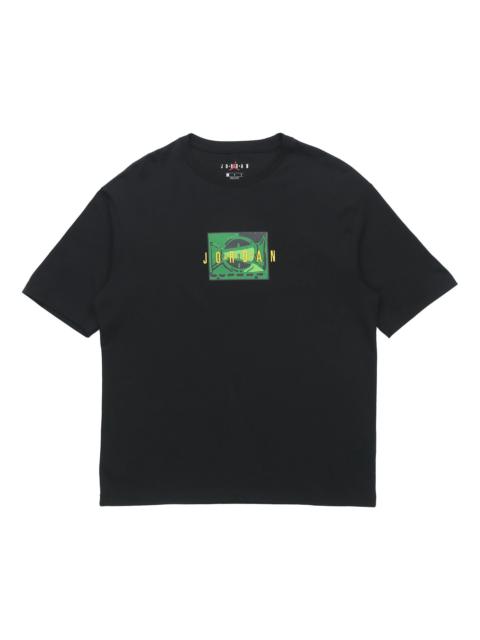 Jordan Air Jordan Sport DNA Logo Printing Short Sleeve Black CJ6222-010