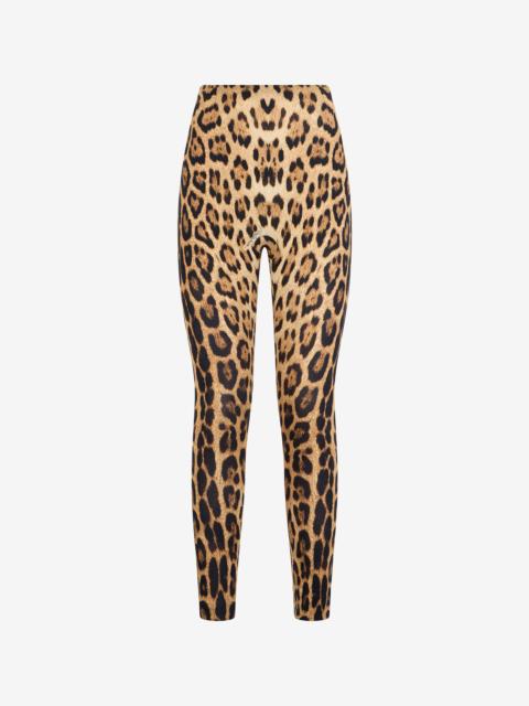 Roberto Cavalli Jaguar Print Leggings