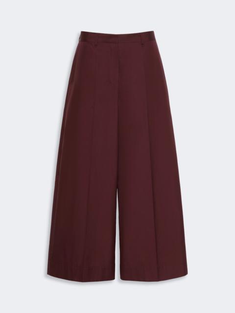 'S Max Mara EPOCA Cotton poplin trousers - DARK RED