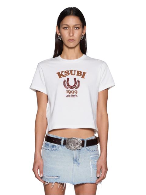 Ksubi KSUBI RANCH SHRUNKEN SS TEE VINTAGE WHITE