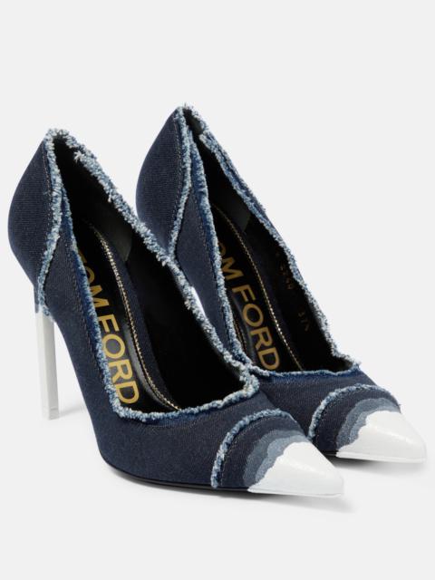 Denim pumps