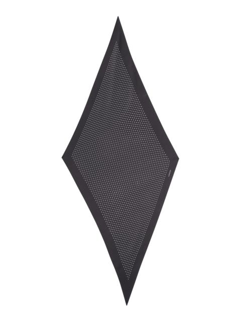 LARDINI RHOMBUS SCARF WITH MICRO DOTS