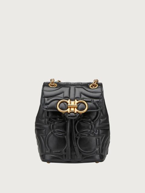 FERRAGAMO QUILTED GANCINI BACKPACK (S)