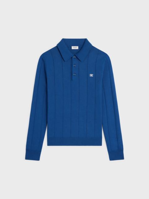 CELINE polo IN FINE SILK AND COTTON