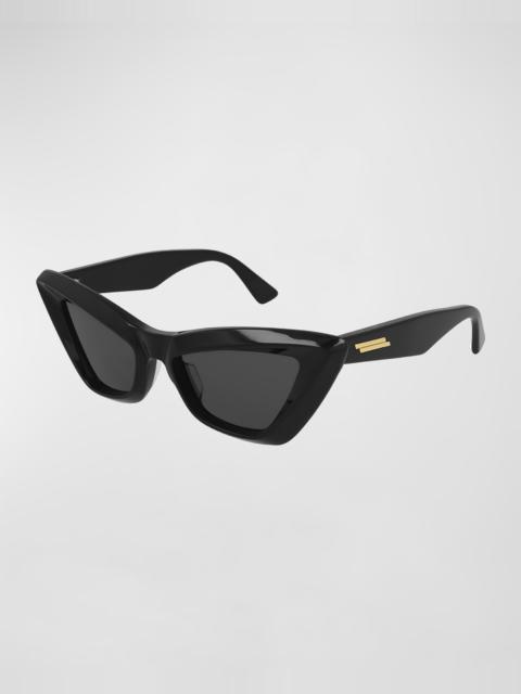 Bottega Veneta Dramatic Acetate Cat-Eye Sunglasses