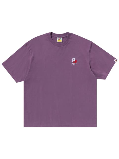 BAPE Ape Head 2 Point Relaxed Fit Tee 'Purple'