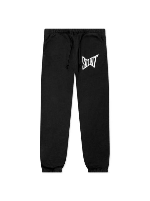 SAINT M×××××× RIBON SAINT SWEAT PANT - BLACK