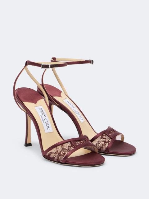 JIMMY CHOO Leo lace sandals