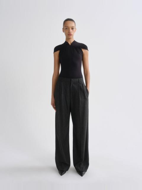 AGOLDE SATHIA TROUSER IN CHARCOAL HEATHER