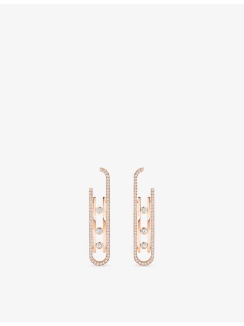 MESSIKA Move 10th 18ct rose-gold and 1.01ct diamond earrings