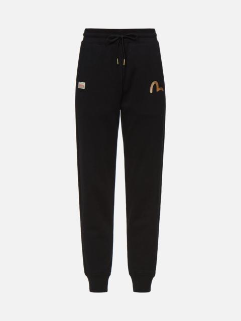 EVISU Brocade Kamon Appliqué Sweatpants