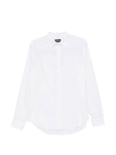 EMPORIO ARMANI button linen shirt